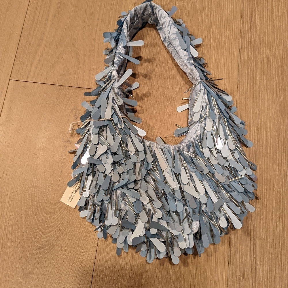 Stylish Blue Sequin Women's Bag - Picture 5 of 8